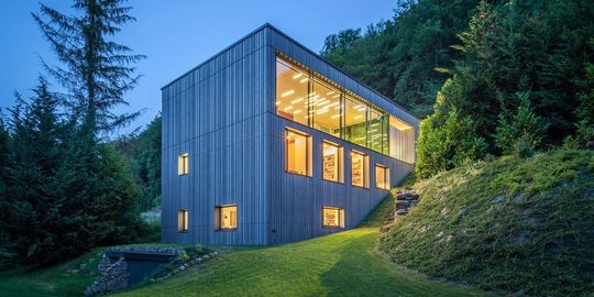 De minimalistische villa in Luxemburg.