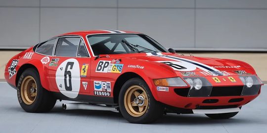 De Ferrari uit 1973 naar een veiling zal gaan