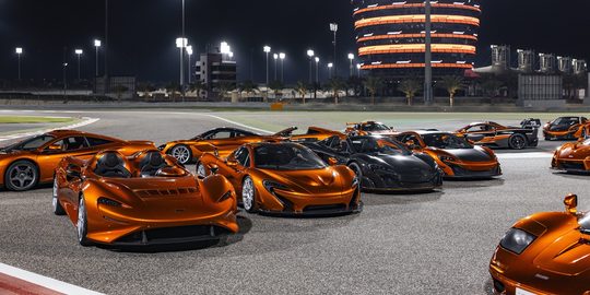 De oranje McLarens