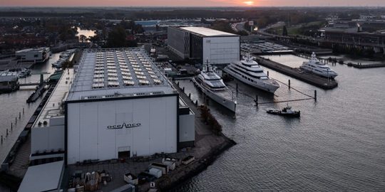 De scheepswerf Oceanco