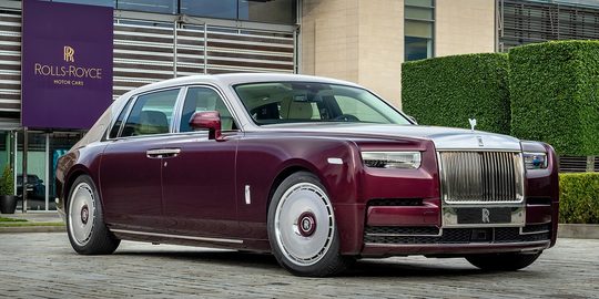 De buitenzijde van de Rolls-Royce Phantom Hummingbird
