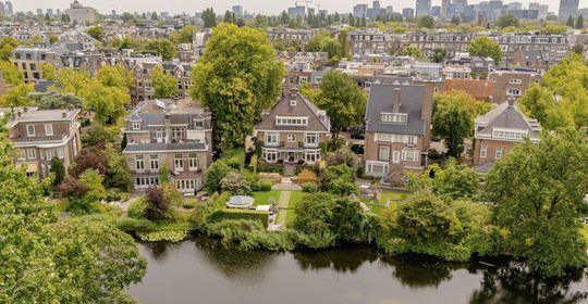 De stadsvilla aan het Vondelpark in Amsterdam