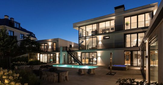 De villa van ondernemer Jordy Kool in Noordwijk