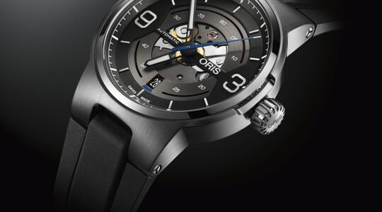 Illustratie voor: Oris’ nieuwste Williams horloge verenigt de pure power van Formule 1 met technisch horlogedesign
