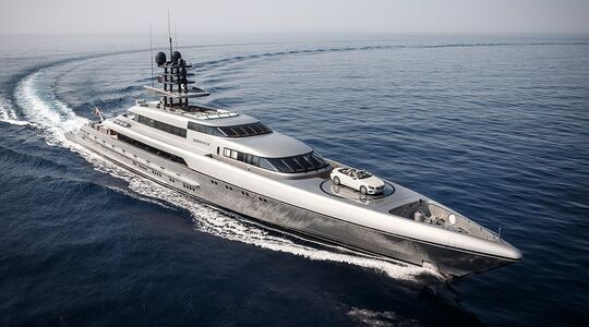 Illustratie voor: Met Dit Superyacht van € 77 Miljoen Race Je Elke Soortgenoot Eruit