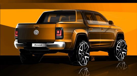Illustratie voor: Nieuw design voor Volkswagen Amarok