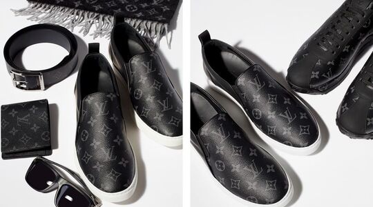 Illustratie voor: Louis Vuitton Gaat All-Black Met de Nieuwe “Monogram Eclipse” Collectie