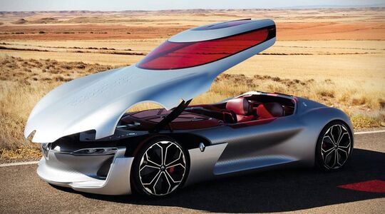 Illustratie voor: De Toekomst Ziet er Roodkleurig uit voor het Renault Trezor Concept