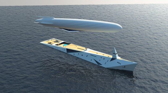 Illustratie voor: George Lucian introduceert 140 meter lange “Dare To Dream” Superyacht concept