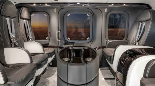 mecaer silens interieur helikopter Pure Luxe