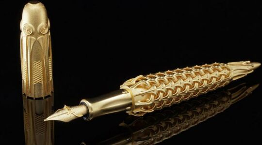 spica virginis gouden 3d-geprinte vulpen Pure Luxe
