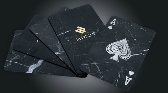 kaartspel marmer mikol speelkaarten Pure Luxe