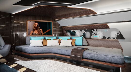 design q interieur ontwerp privévliegtuig Pure Luxe