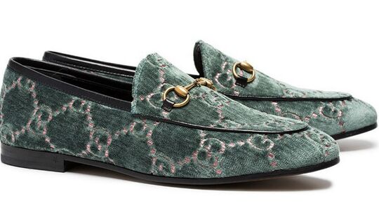gucci jordaan logo embroidered loafers schoenen Pure Luxe