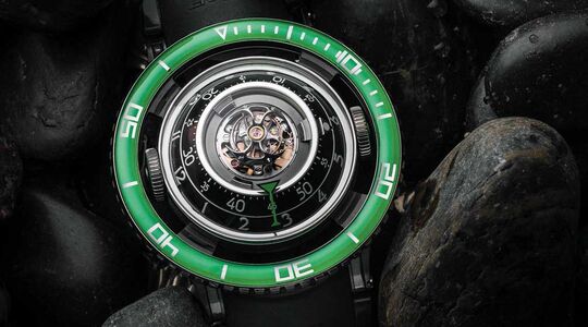 MB&F HM7 Aquapod green horloge horlogerie Pure Luxe