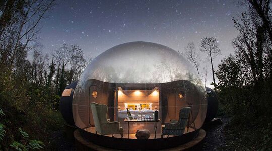 finn lough bubble domes noord-ierland Pure Luxe