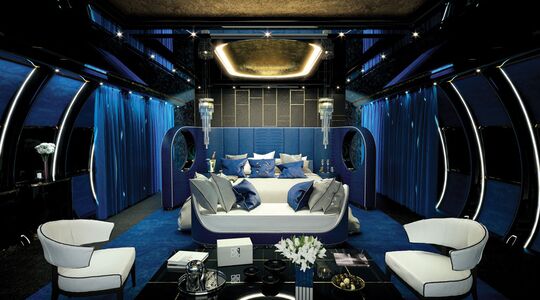 inrichting luxe airbus a340 vorst privévliegtuig Pure Luxe
