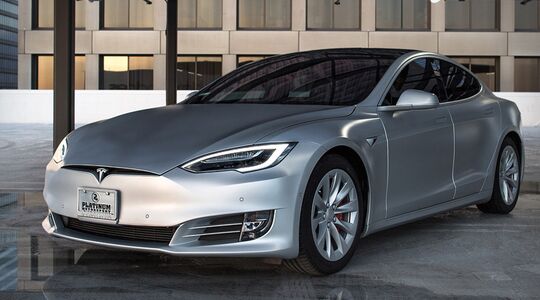 kanye west tesla model s platinum motorsports Pure Luxe