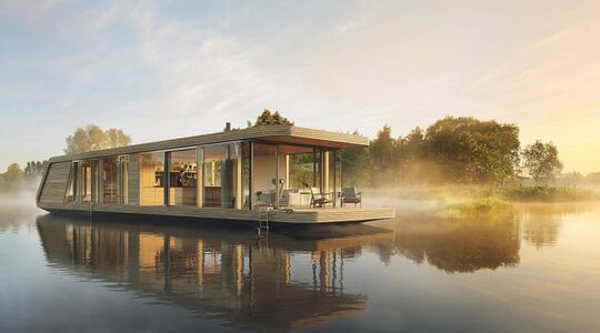 naturecruiser floating houseboat woonboot Pure Luxe