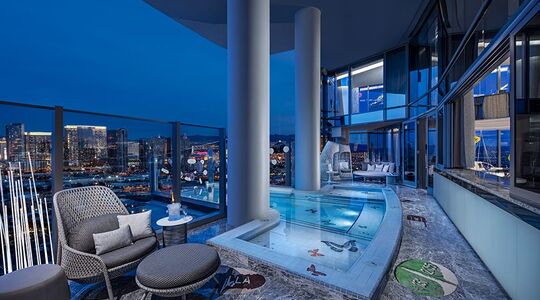 palms casino resort damien hirst suite hotel Pure Luxe