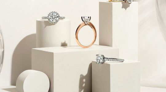 couple verlovingsringen diamant Pure Luxe