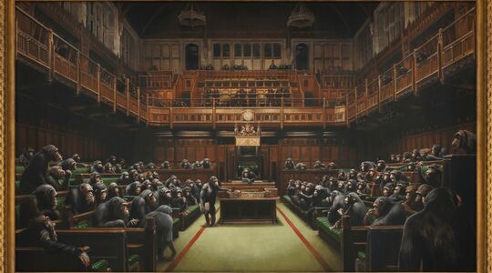 Banksy Devolved British Parliament kunst Sotheby's veiling Pure Luxe