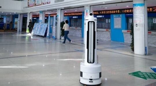 China Keenon Robotics Company desinfectie robot Corona-virus Pure Luxe