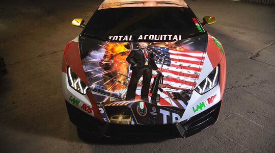 lamborghini huracán wrap donald trump steve currington amerika Pure Luxe
