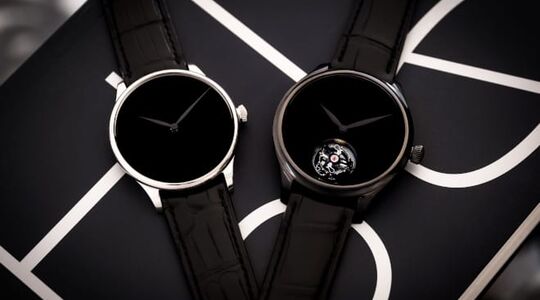 h. moser cie vantablack black hands horloges Pure Luxe
