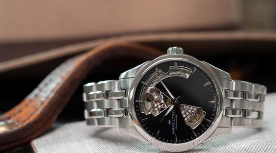 Hamilton Jazzmaster Open Heart horloge vrouwen Pure Luxe