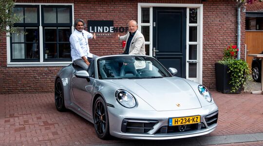 Porsche 911 cabrio Restaurant De Lindehof Soenil Bahadoer Pure Luxe