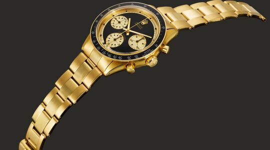 Rolex Cosmograph Daytona Paul Newman John Player Special Sotheby's Pure Luxe