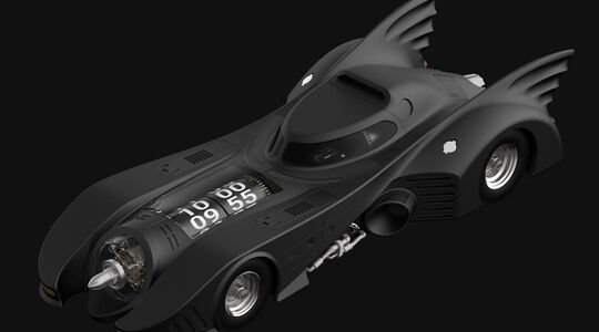 Kross Studio 1989 Batmobile Desk Clock tafelklok Pure Luxe