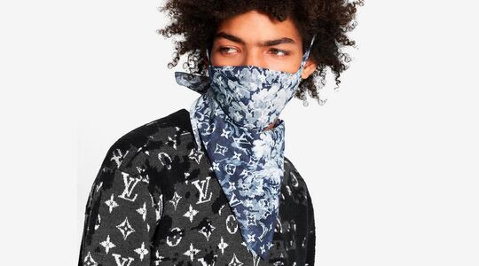 Louis Vuitton Bandana mondkapje Pure Luxe