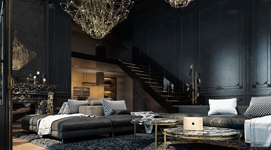 Illustratie voor: Zo creëer je met de kleur zwart een luxe uitstralend interieur