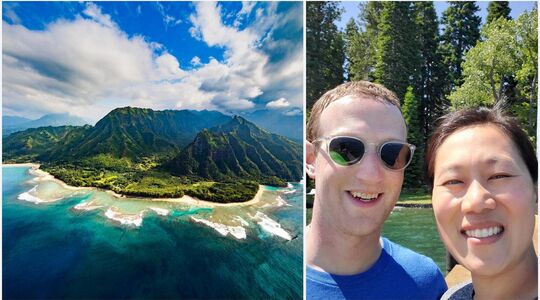 Mark Zuckerberg privé eiland