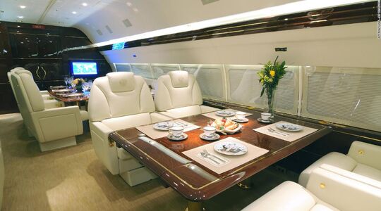 Trump Privéjet gerenoveerd