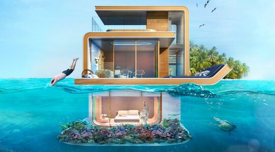Drijvende villa Dubai