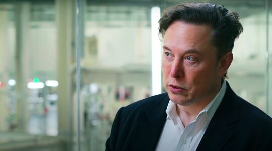 Elon Musk tijdens een interview