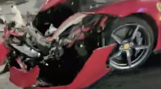 Ferrari crash China