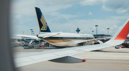 Singapore Airlines business class-stoelen