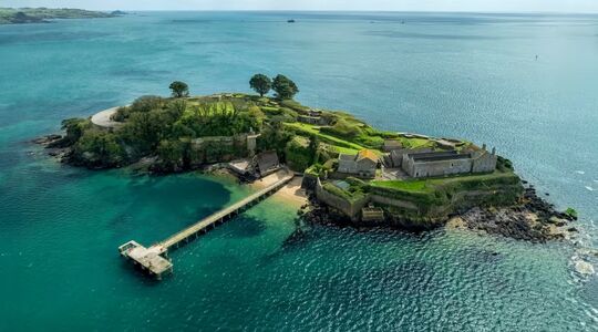 Drake's Island privé-eiland Engeland