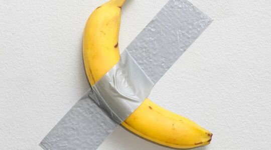 verkoper banaan in tranen