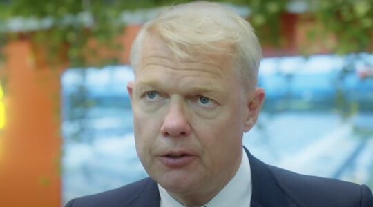 Remon Vos tijdens een interview over zijn bedrijf CTP