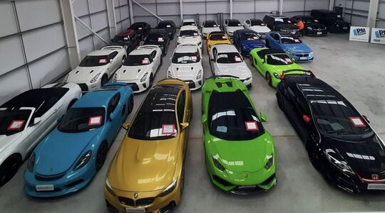 Gestolen sportauto's