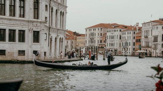 gondelier in Venetië