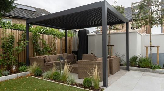 Luxe overkapping tuin