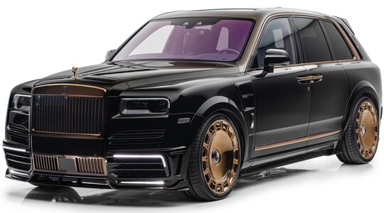 De desbetreffende Rolls-Royce Cullinan MANSORY Linea D'Arabo