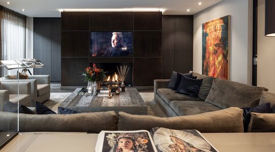 De binnenzijde van het appartement van Ruud Sondag in Amsterdam-Zuid