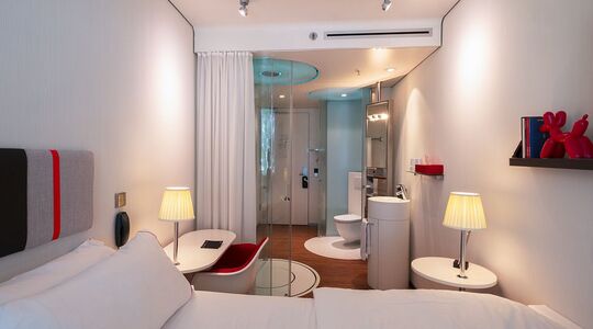 Een kamer in de door Marriott overgenomen citizenM-keten in Amsterdam
